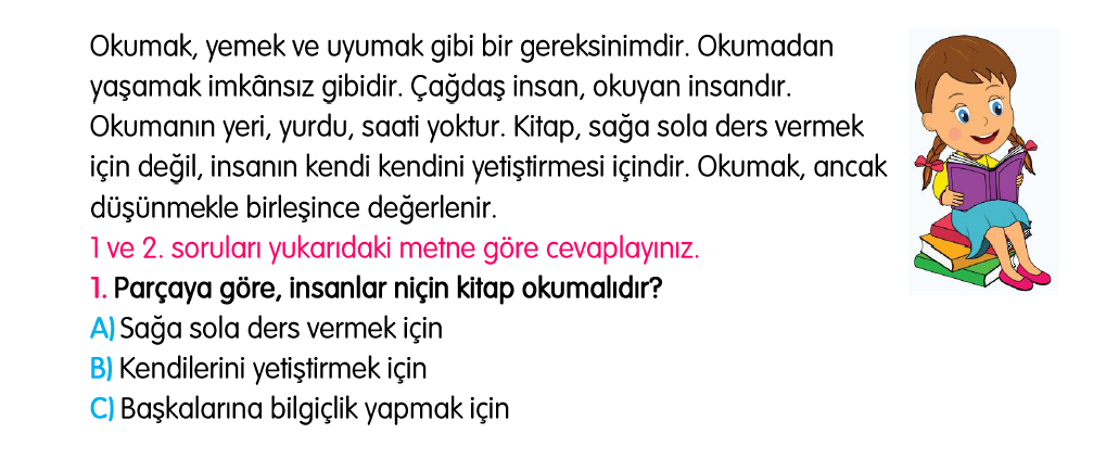 3. Sınıf Türkiye Geneli Kazanım Değerlendirme Sınavı 4