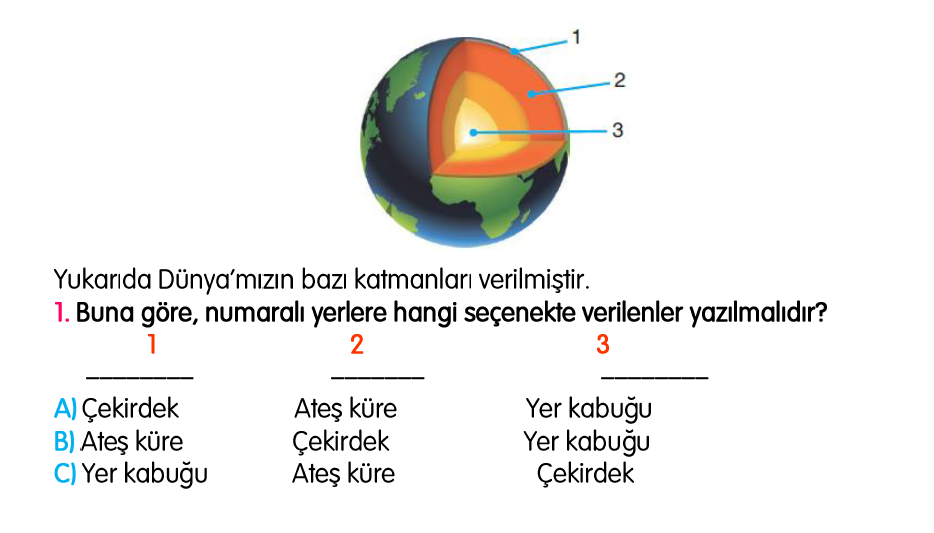 3. Sınıf Türkiye Geneli Kazanım Değerlendirme Sınavı 4