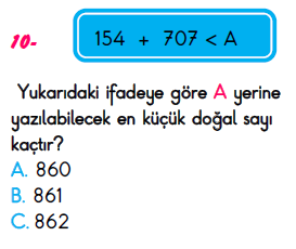 3. Sınıf İlkokul Evim Türkiye Geneli Süreç İzleme Sınavı 3