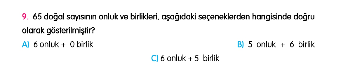 2. Sınıf 1-2-3-4. Hafta Tarama Sınavı