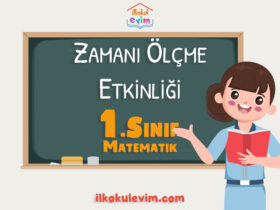 1. Sınıf Matematik Zamanı Ölçme Oyunu