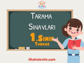 1. Sınıf Türkçe Tarama Sınavı 1