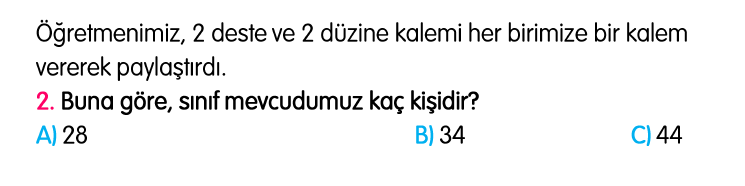 2. Sınıf Türkiye Geneli Kazanım Değerlendirme Sınavı 4