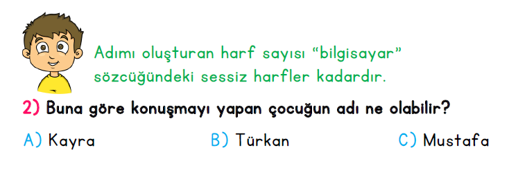 2. Sınıf İlkokul Evim Türkiye Geneli Süreç İzleme Sınavı 1