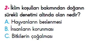 3. Sınıf İlkokul Evim Türkiye Geneli Süreç İzleme Sınavı 3