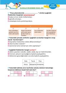 2. Sınıf Türkiye Geneli Ölçme ve Değerlendirme Sınavı 3