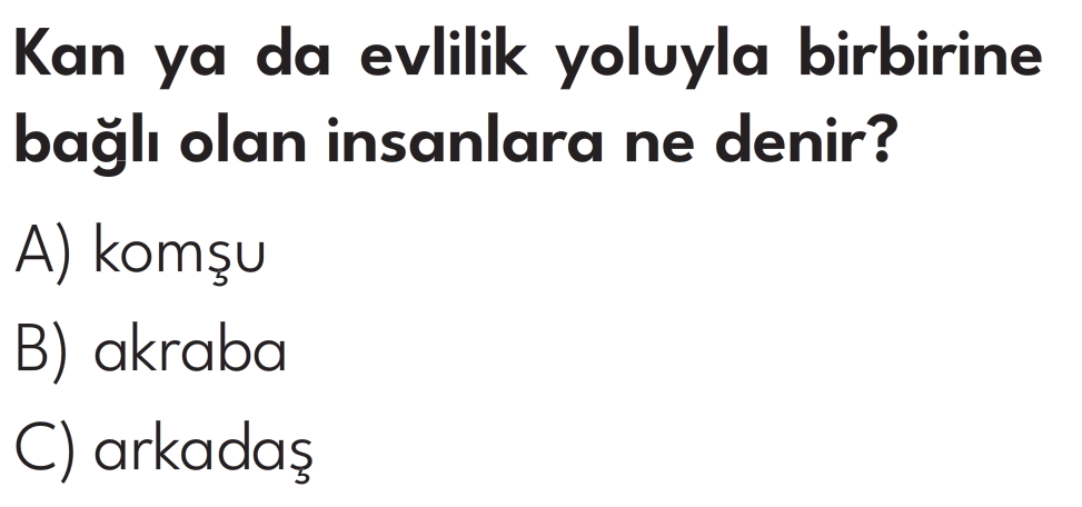 2.Sınıf 8. Hafta Değerlendirme Testi