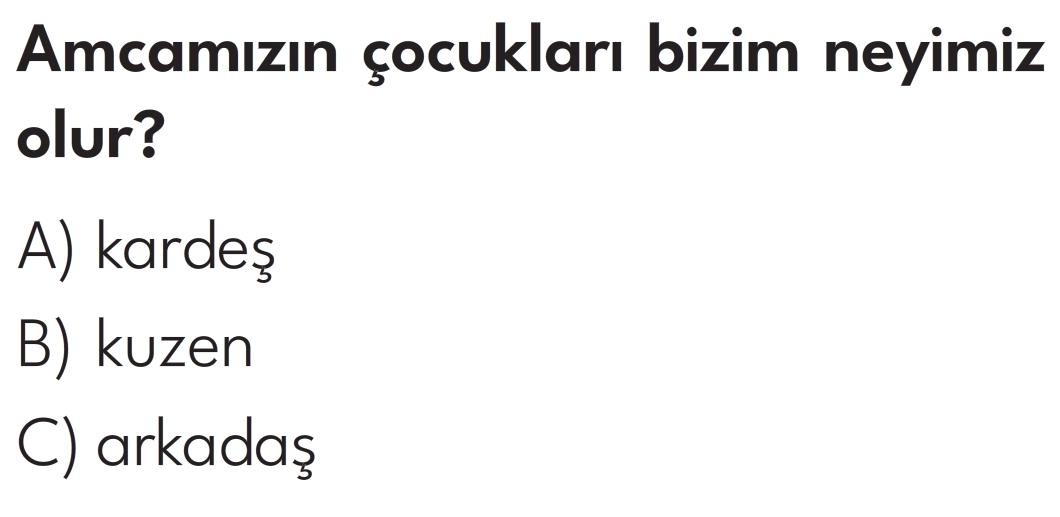 2.Sınıf 8. Hafta Değerlendirme Testi