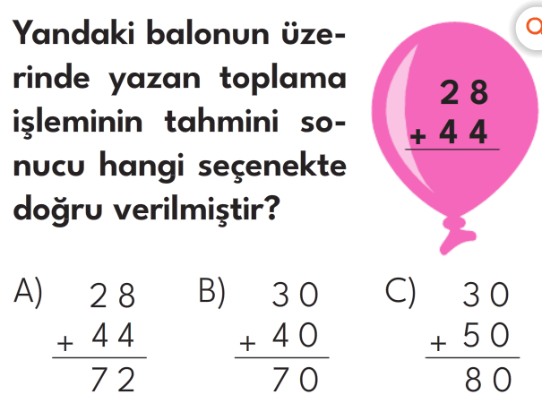 2.Sınıf 8. Hafta Değerlendirme Testi