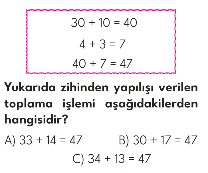 2.Sınıf 8. Hafta Değerlendirme Testi