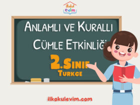 2. Sınıf Türkçe Anlamlı ve Kurallı Cümle Etkinliği 1