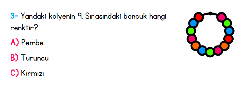 1. Sınıf Türkiye Geneli Kazanım Değerlendirme Sınavı 1