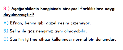 2. Sınıf İlkokul Evim Türkiye Geneli Süreç İzleme Sınavı 1