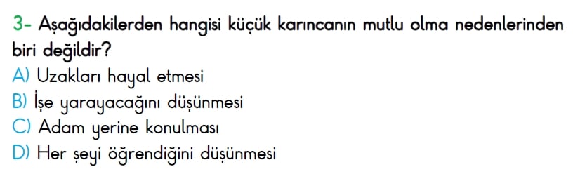 4. Sınıf Türkiye Geneli Ölçme ve Değerlendirme Sınavı 2