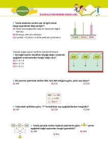 3. Sınıf Türkiye Geneli Ölçme ve Değerlendirme Sınavı 3