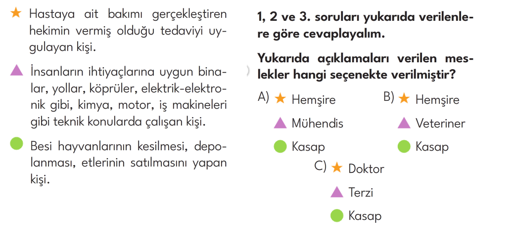 3.Sınıf 8. Hafta Değerlendirme Testi