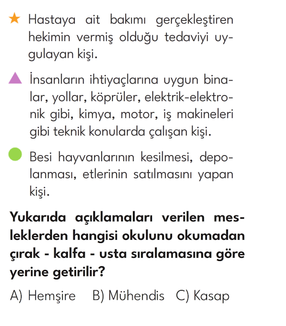 3.Sınıf 8. Hafta Değerlendirme Testi