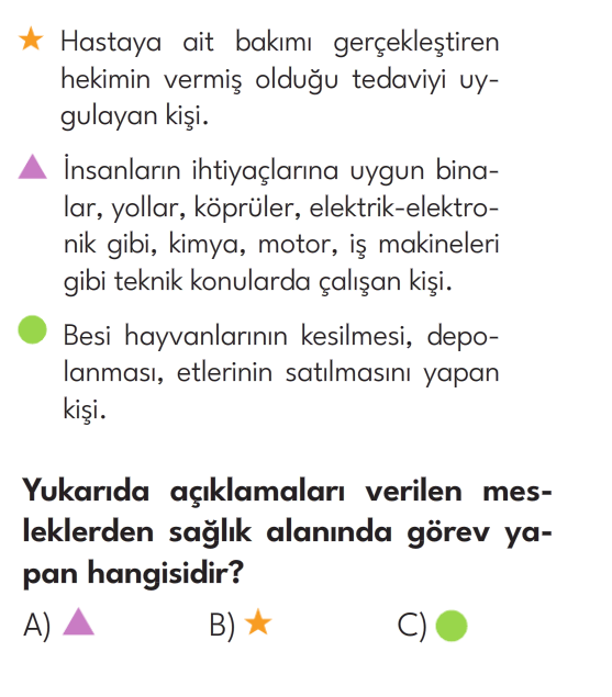 3.Sınıf 8. Hafta Değerlendirme Testi