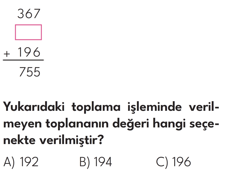 3.Sınıf 8. Hafta Değerlendirme Testi