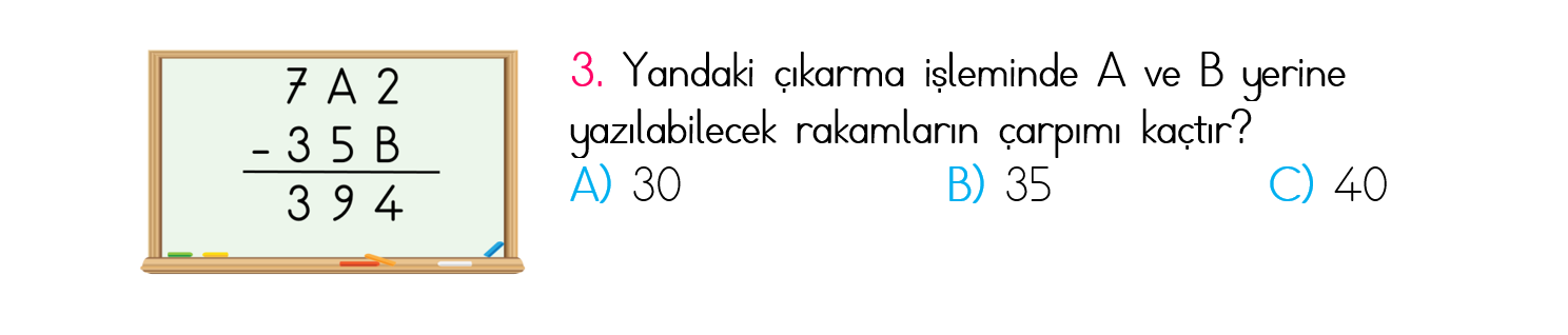 3. Sınıf Türkiye Geneli Kazanım Değerlendirme Sınavı 5