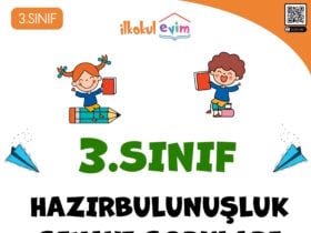 3.Sınıf 2024-2025 Eğitim-Öğretim Yılı Hazırbulunuşluk Soruları