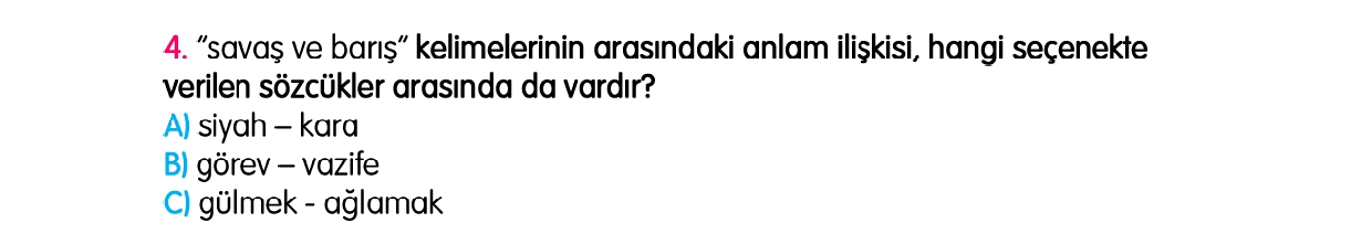 3.Sınıf 1-2-3-4. Hafta Tarama Sınavı