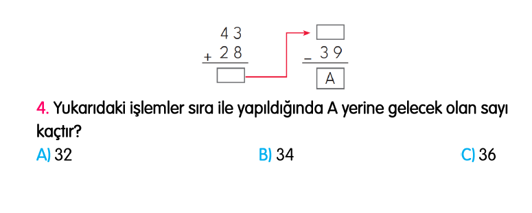 2. Sınıf Türkiye Geneli Kazanım Değerlendirme Sınavı 4