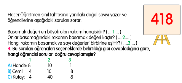 3.Sınıf Ekim Ayı Süreç İzleme Sınavı-2