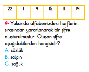 3. Sınıf İlkokul Evim Türkiye Geneli Süreç İzleme Sınavı 3