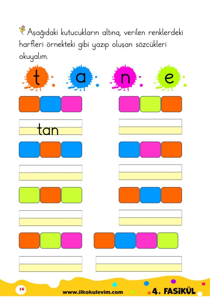 1. Sınıf T Sesi Fasikülü