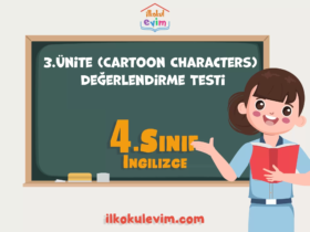 4.Sınıf İngilizce 3. Ünite Değerlendirme Testi