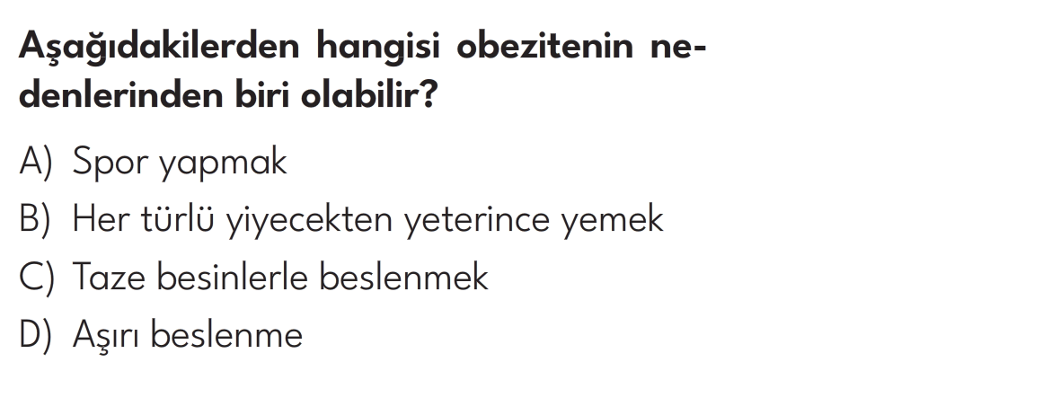 4.Sınıf 8. Hafta Değerlendirme Testi