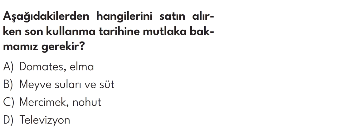 4.Sınıf 8. Hafta Değerlendirme Testi