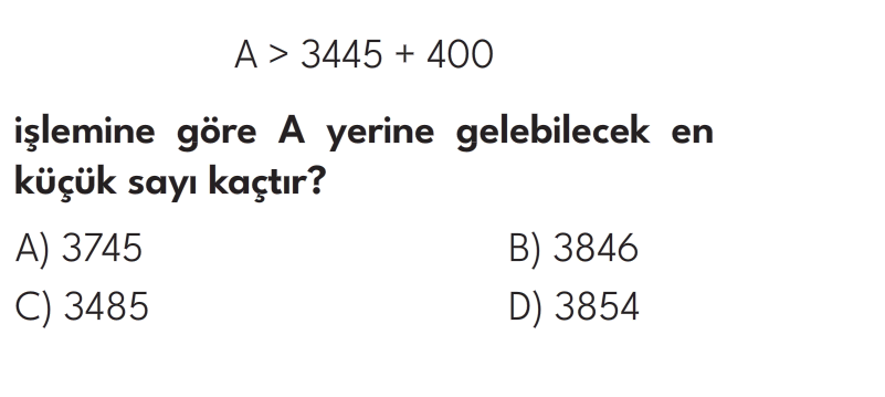 4.Sınıf 8. Hafta Değerlendirme Testi