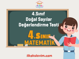 4.Sınıf Doğal Sayılar Değerlendirme Testi