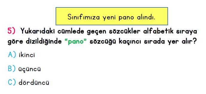 2. Sınıf İlkokul Evim Türkiye Geneli Süreç İzleme Sınavı 1