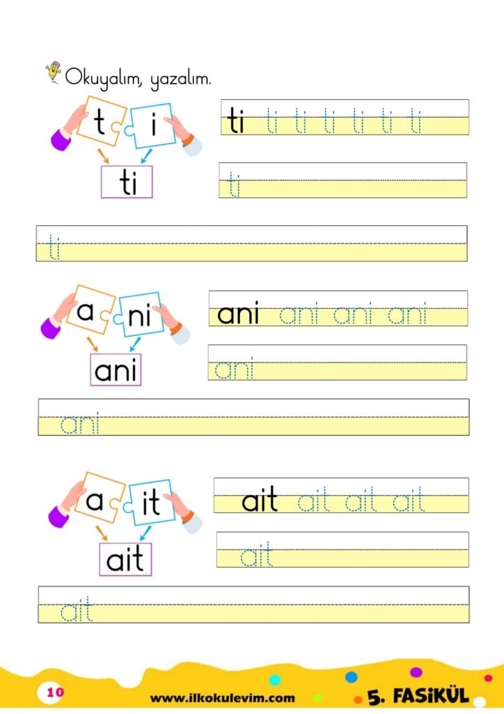 1. Sınıf İ Sesi Fasikülü