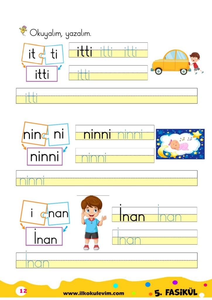 1. Sınıf İ Sesi Fasikülü