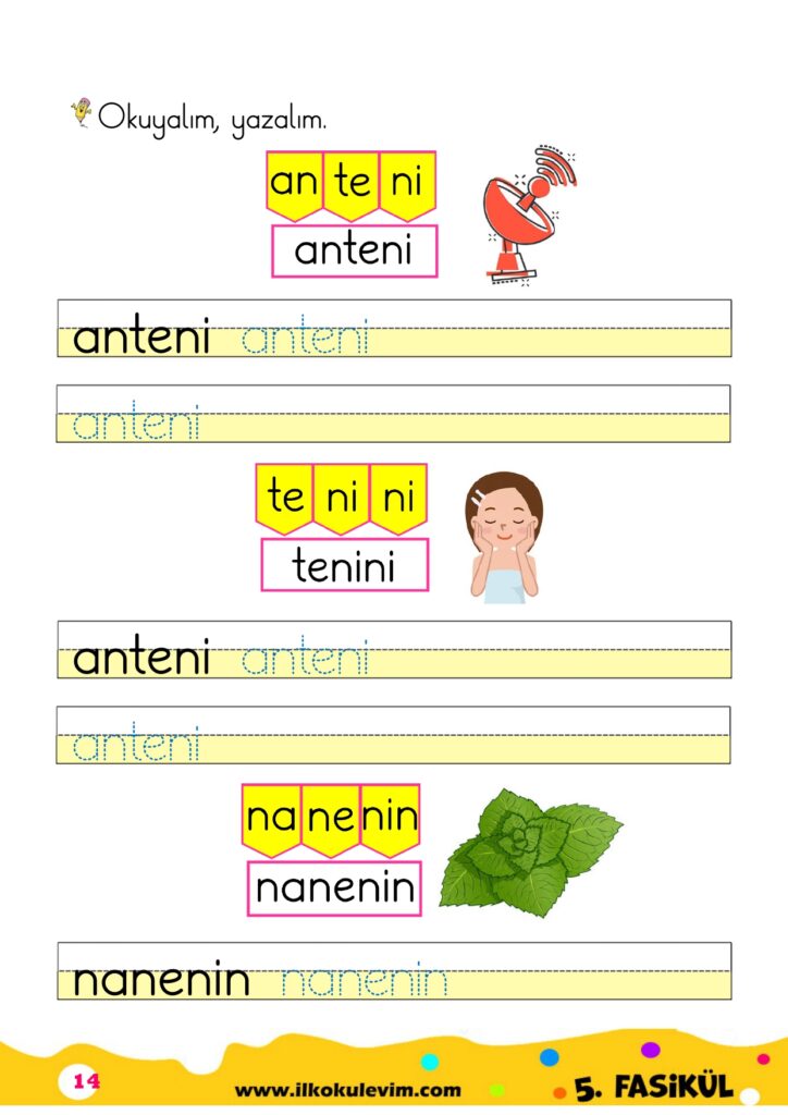 1. Sınıf İ Sesi Fasikülü