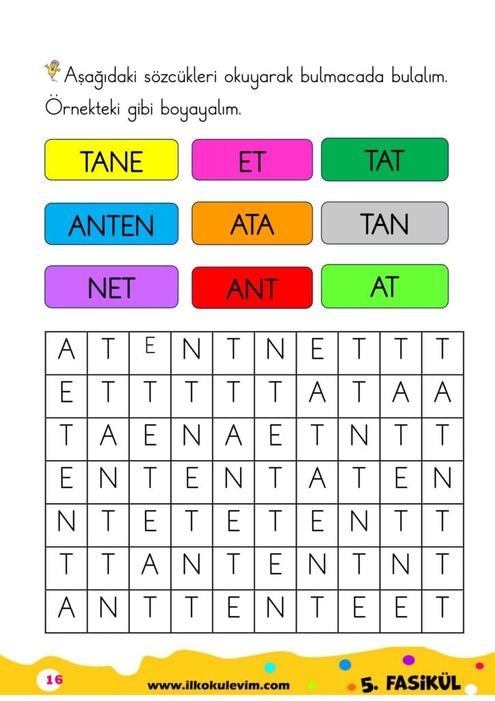 1. Sınıf İ Sesi Fasikülü