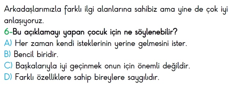 4. Sınıf Türkiye Geneli Ölçme ve Değerlendirme Sınavı 2