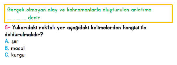 3. Sınıf İlkokul Evim Türkiye Geneli Süreç İzleme Sınavı 1