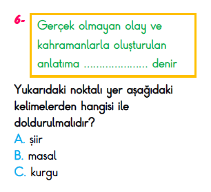 3. Sınıf İlkokul Evim Türkiye Geneli Süreç İzleme Sınavı 3