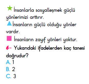 3. Sınıf İlkokul Evim Türkiye Geneli Süreç İzleme Sınavı 3