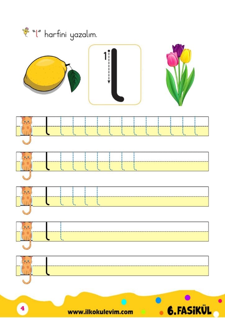 1. Sınıf L Sesi Fasikülü