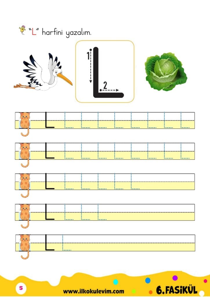 1. Sınıf L Sesi Fasikülü