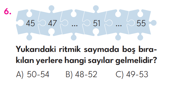 3.Sınıf 1. Hafta Değerlendirme Testi