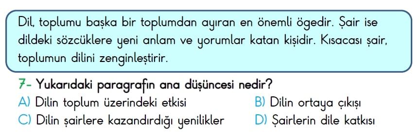 4. Sınıf Türkiye Geneli Ölçme ve Değerlendirme Sınavı 2