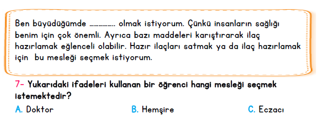 3. Sınıf İlkokul Evim Türkiye Geneli Süreç İzleme Sınavı 1