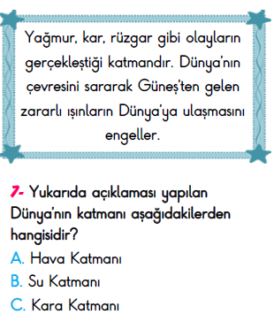 3. Sınıf İlkokul Evim Türkiye Geneli Süreç İzleme Sınavı 3